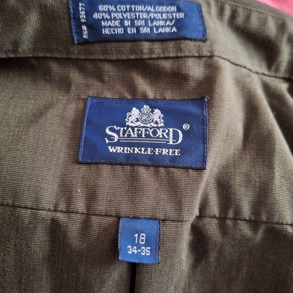 Stafford button-down blouse size 18 34-35 - Picture 4 of 5